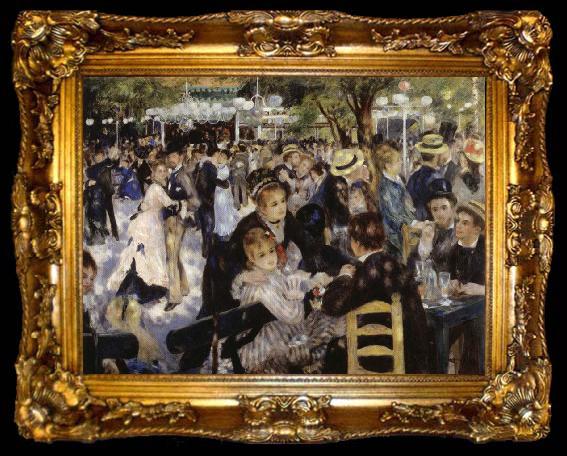 framed  Pierre-Auguste Renoir Dance at the Moulin de la Galette, ta009-2